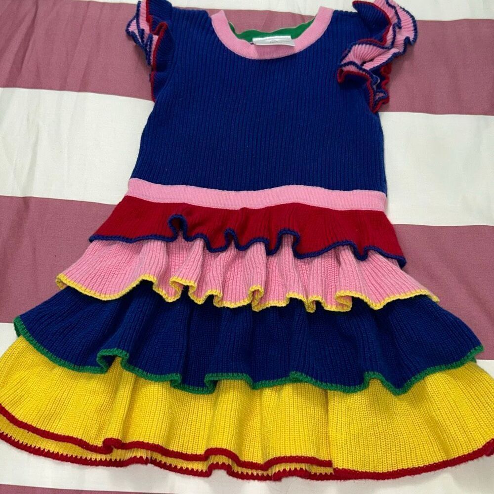 Hanna andersson festive knit dress sz 90 /3